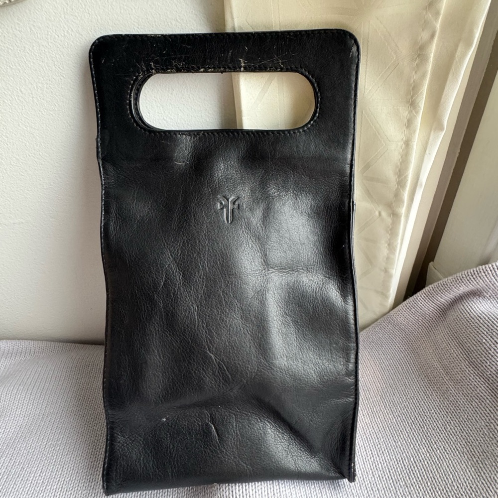 Black Leather Unisex bag